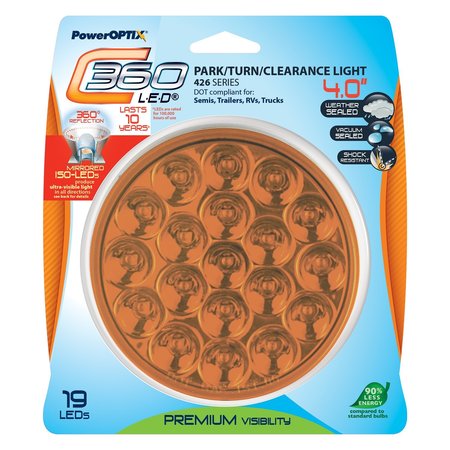 POWEROPTIX C360 LED 4in P/T/C Light Amber 101-004261